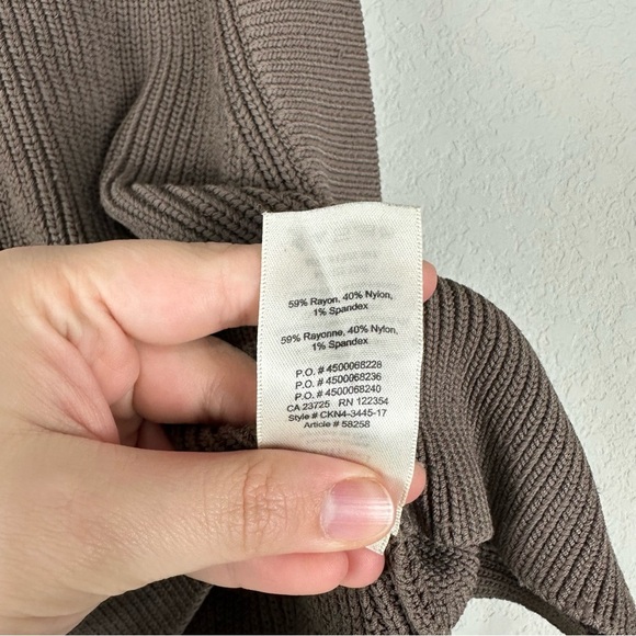 Wilfred Aritzia Brown Crevier Knit High Neck Sweater Tank Top Size XS - Picture 5 of 5